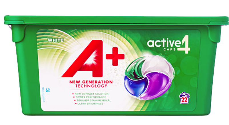 A+ Active4 White 22 liquid laundry tablets
